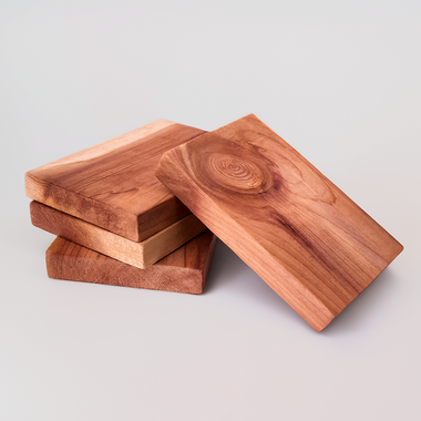 Handgjorda Block av Rödcederträ