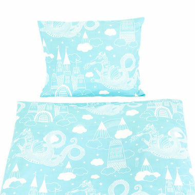 Påslakanset Barnvagn/Vagga Drakhimlen - GOTS Ekologisk (bomull)