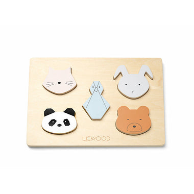 Träpussel med djur (1 år)