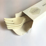 Gafflar 3-pack (naturvit)